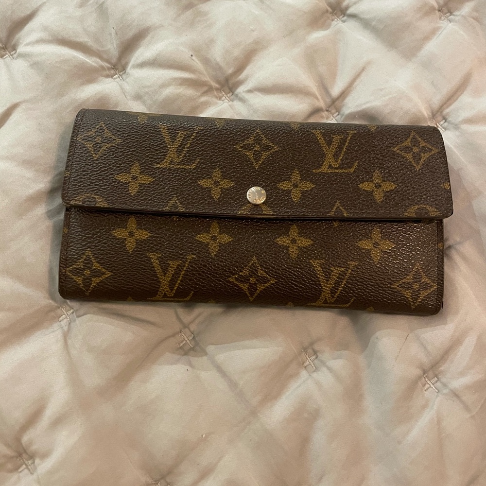 Louis Vuitton large brown wallet